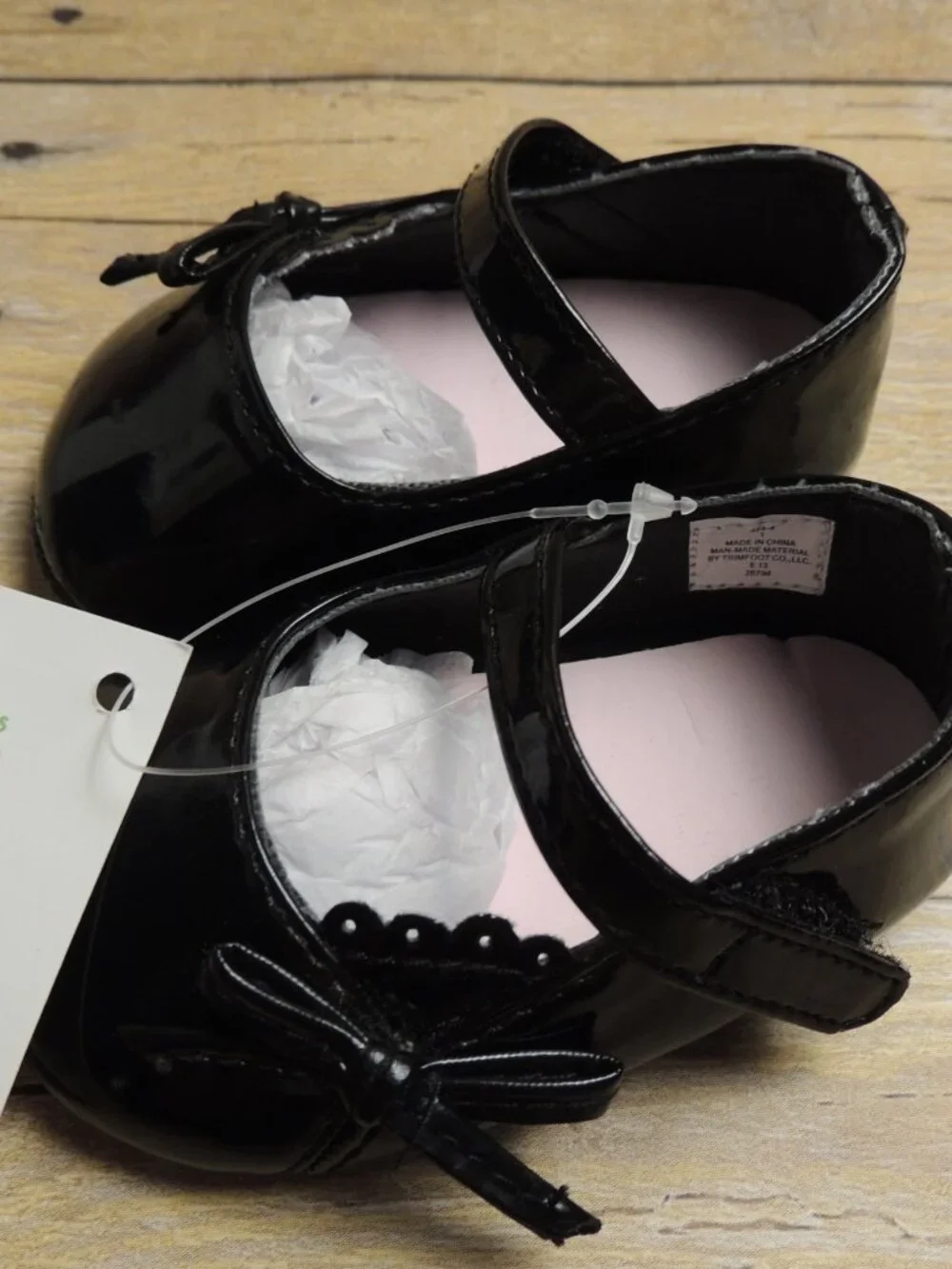 Wee Kids Waddle Black Soft Sole Mary Jane Baby Shoes Size 1